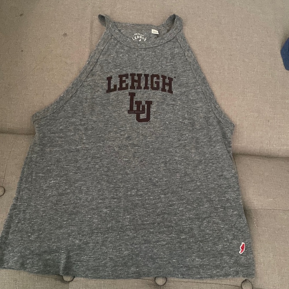 Lehigh racer back tank top